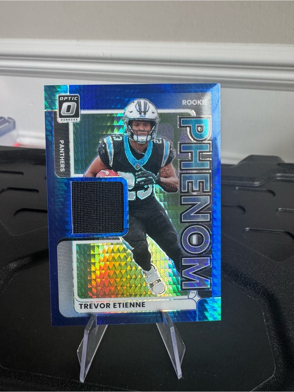 🔥 2025 Trevor Etienne Rookie Phenom Panini Donruss Optic Patch Prizm